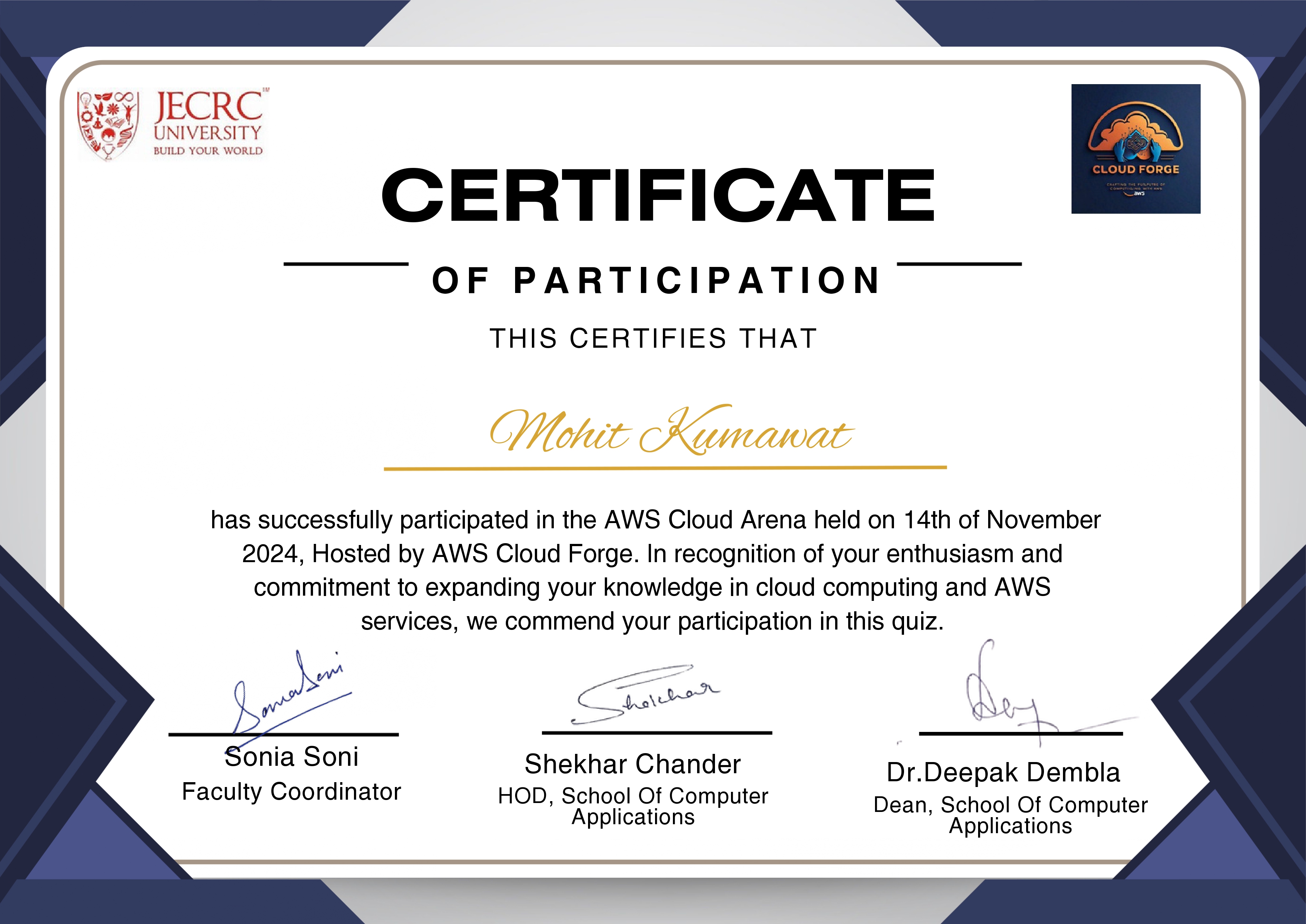 Certificate 9 Title